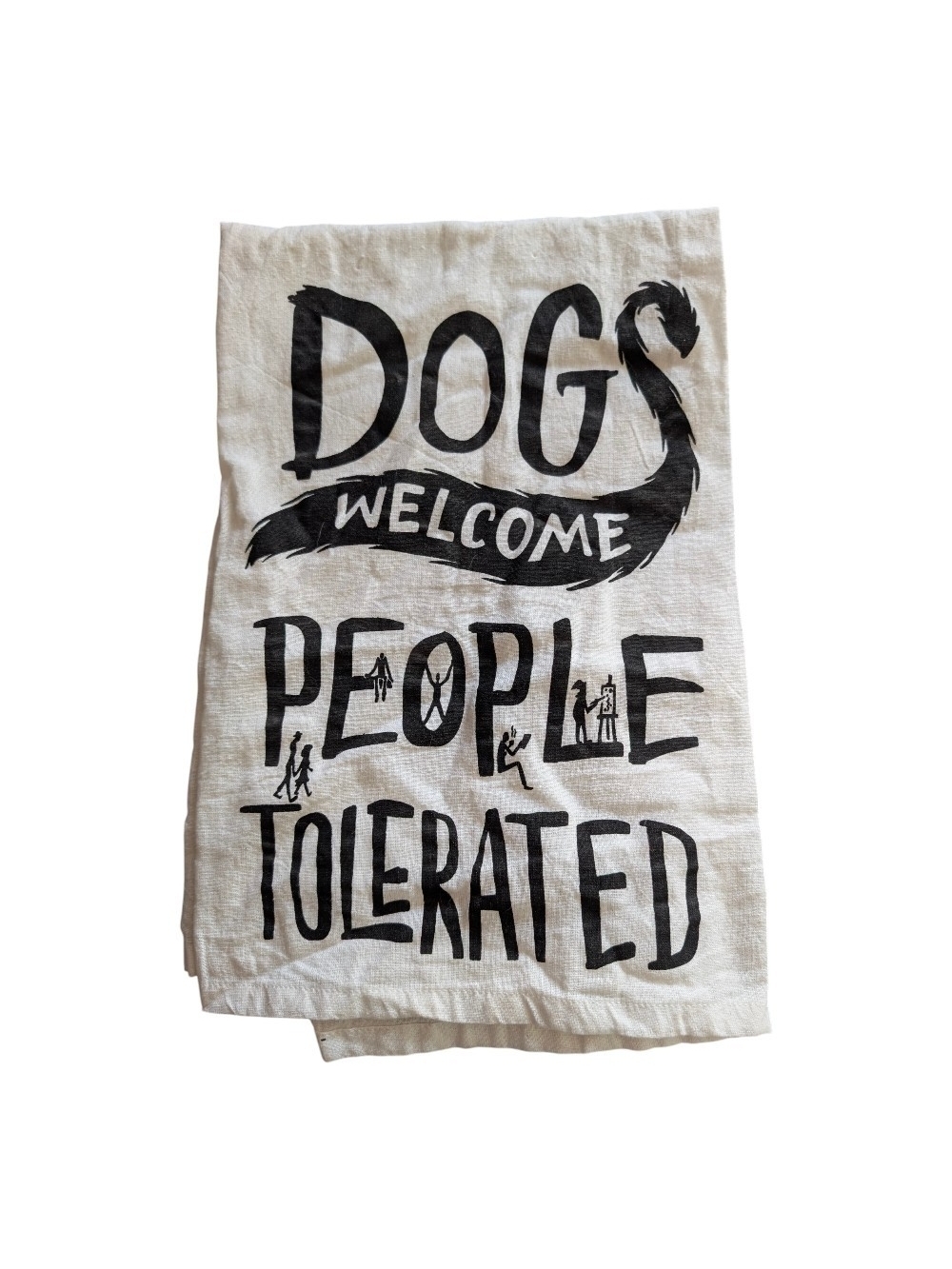 Dog Welcome People Tolerated Decorative Pet Towel